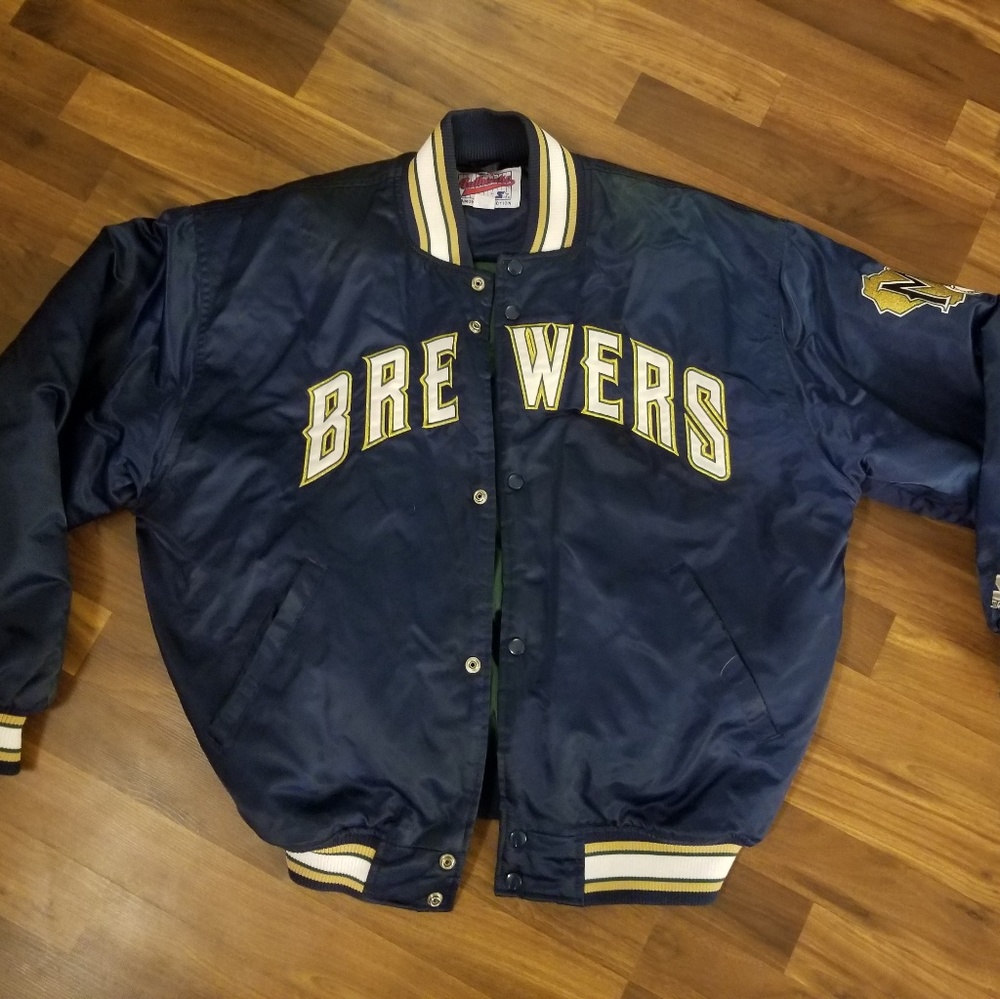 Milwaukee BREWERS Authentic Satin Starter Jacket